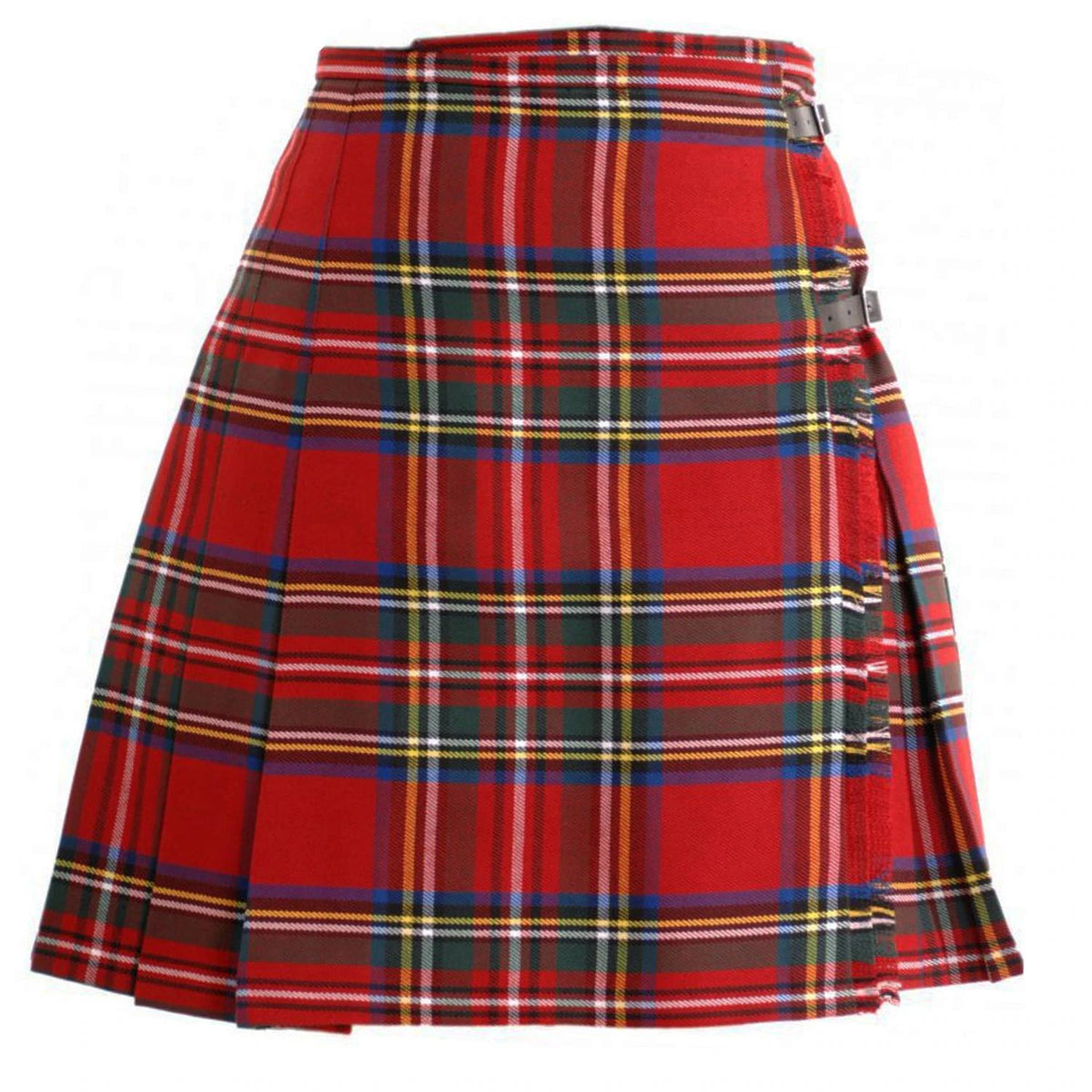Kilt Womens Poly Viscous Deluxe kilted Tartan Skirt (Royal Stewart
