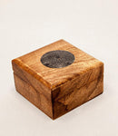 Box Wood - with Metal Celtic Design Disk Top
