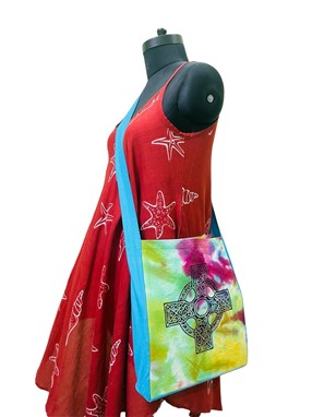 Bag with Celtic Cross Print