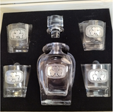 Celtic Decanter presentation box with 4 glasses