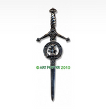 Kilt Pin with Clan Crest (H-MacIver)