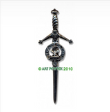 Kilt Pin with Clan Crest (MacKay-R)