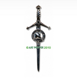 Kilt Pin with Clan Crest (MacKay-R)