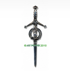 Kilt Pin with Clan Crest (MacKay-R)