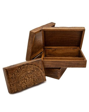 Box Wood with Mandala