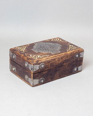 Box Wood with Metal Cross