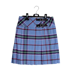 Kilt Womens Poly Viscous Knee Length Tartan Skirt (World Peace)