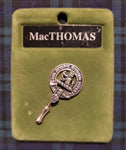 Lapel Pin Clan Crest MacThomas