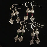 Earrings - Knot and Triskele with Swarovski Crystal