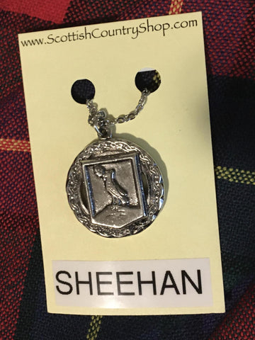 Pendant Sheehan Irish Crest w/ Chain