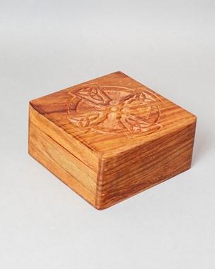 Box Wood with Carved Cross