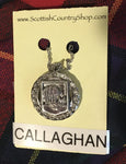 Pendant Callaghan Irish Crest w/ Chain