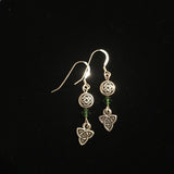 Earrings - Knot and Triskele with Swarovski Crystal