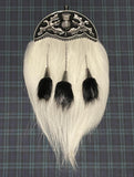 Goat Hair Sporran with Antiqued Enameled Thistle