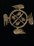 Brooch Guardian Angel Wheel Gold