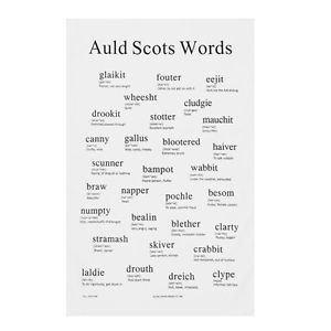 Tea Towel - Auld Scots Words