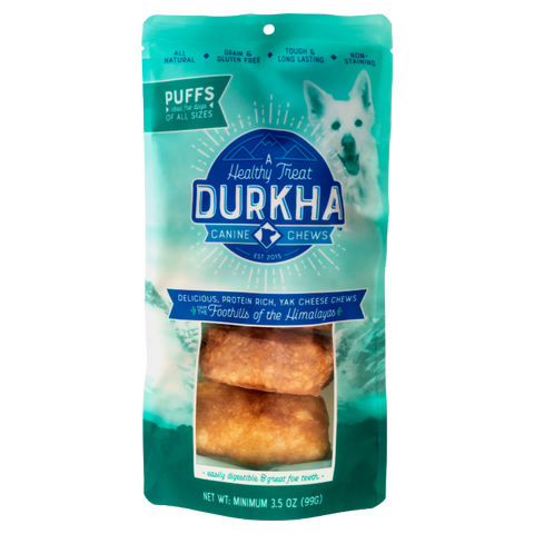 Yak Cheese Chew Puffs (Dogs 5lbs and larger)