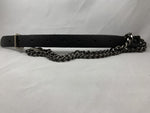 Standard Sporran Strap - Black Antique Chain