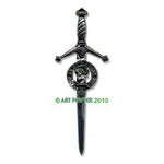 Kilt Pin with Clan Crest (A-G)