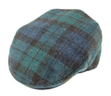 Cap Flatcap Shetland Wool Black Watch or Royal Stewart