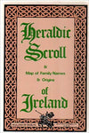 Map Heraldic Scroll Irish Family Names & Origins