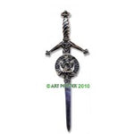 Kilt Pin with Clan Crest (H-MacIver)