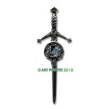 Kilt Pin with Clan Crest (H-MacIver)