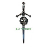 Kilt Pin with Clan Crest (H-MacIver)