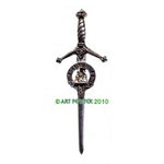 Kilt Pin with Clan Crest (H-MacIver)