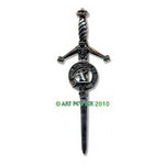 Kilt Pin with Clan Crest (H-MacIver)