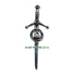 Kilt Pin with Clan Crest (MacKay-R)