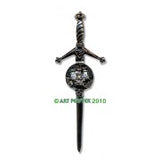 Kilt Pin with Clan Crest (MacKay-R)