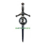 Kilt Pin with Clan Crest (MacKay-R)