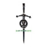 Kilt Pin with Clan Crest (MacKay-R)