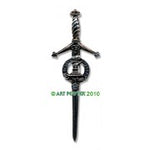 Kilt Pin with Clan Crest (MacKay-R)