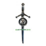 Kilt Pin with Clan Crest (MacKay-R)